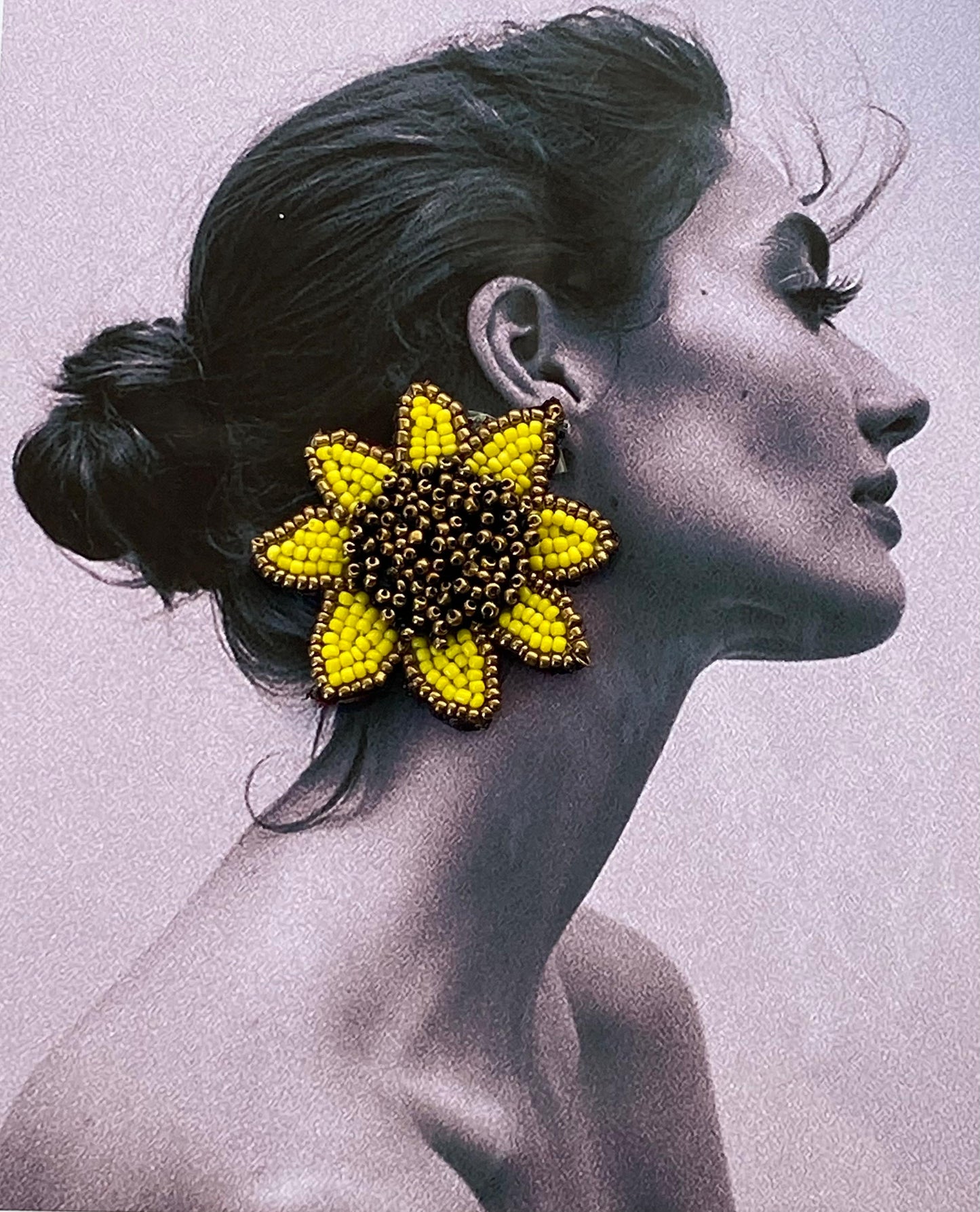 sunflower earring