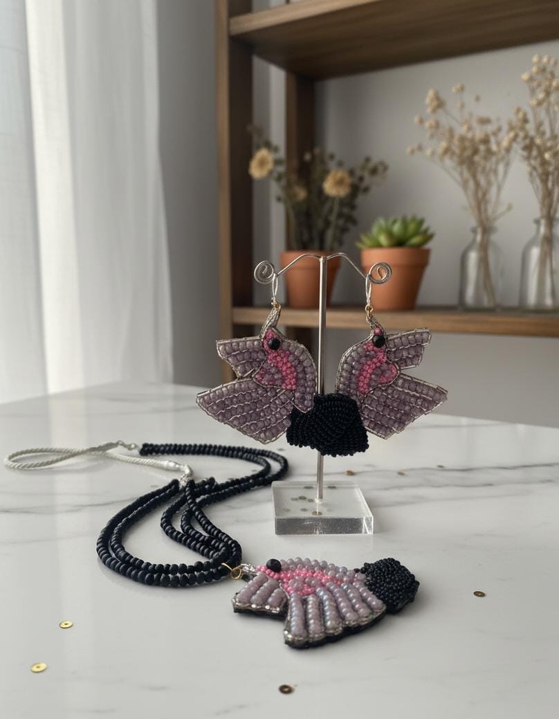 Lavender Flight (Necklace set)
