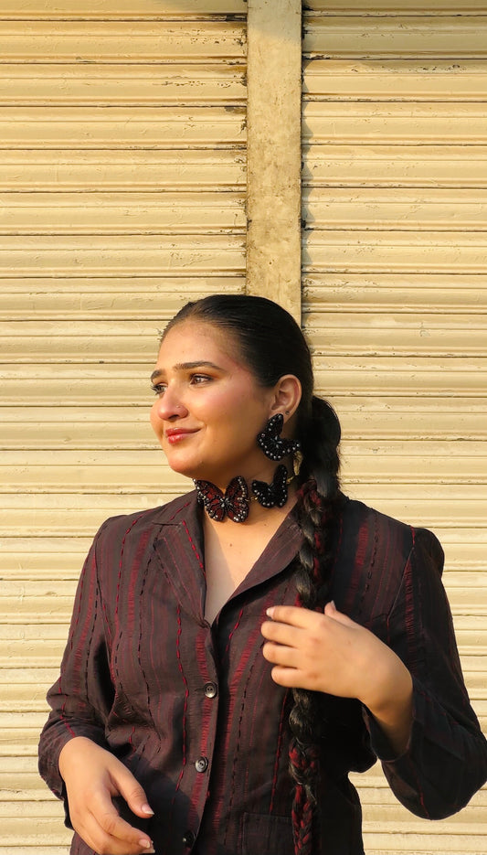 Ember wing necklace set