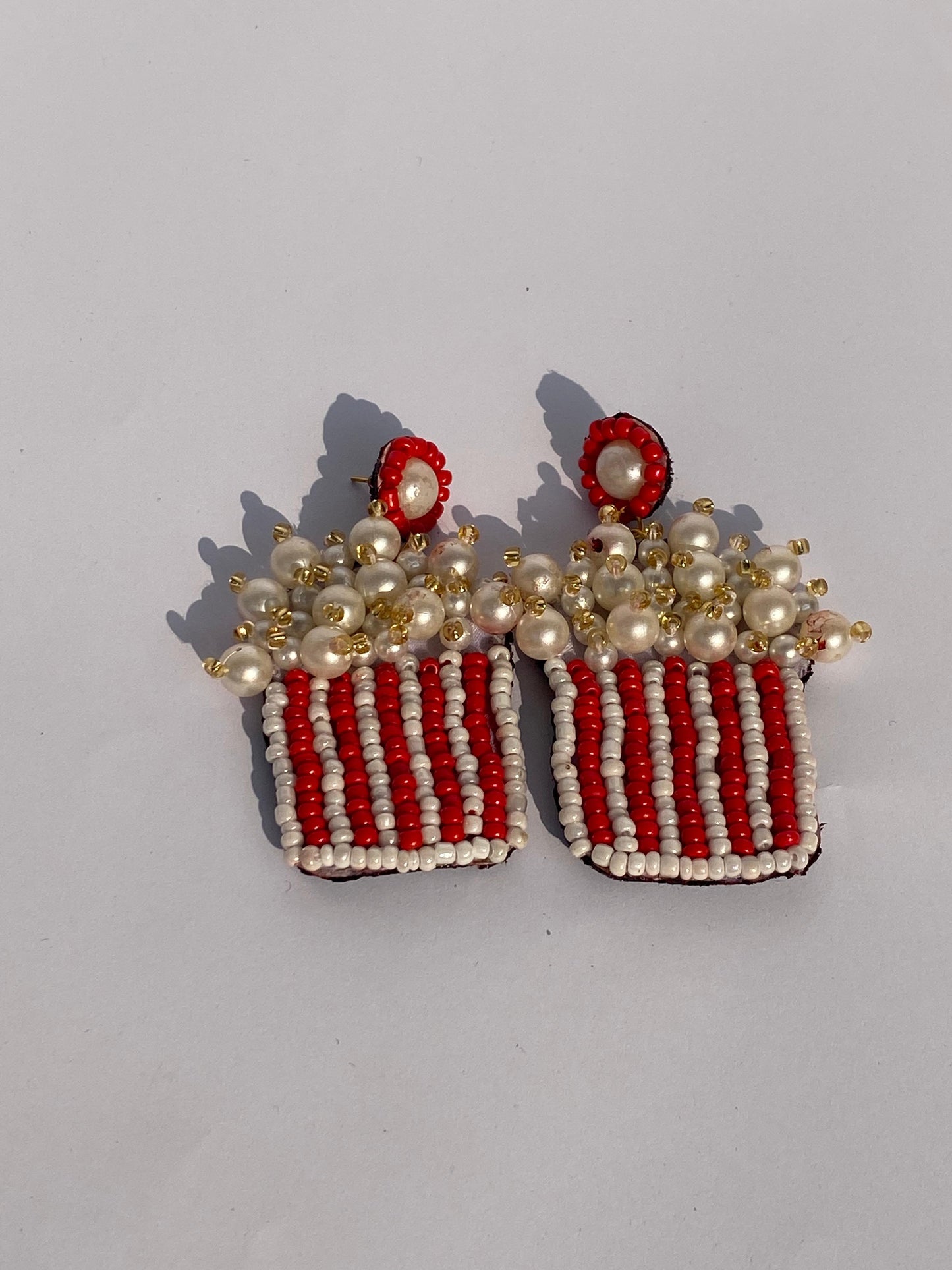 popcorn earrings