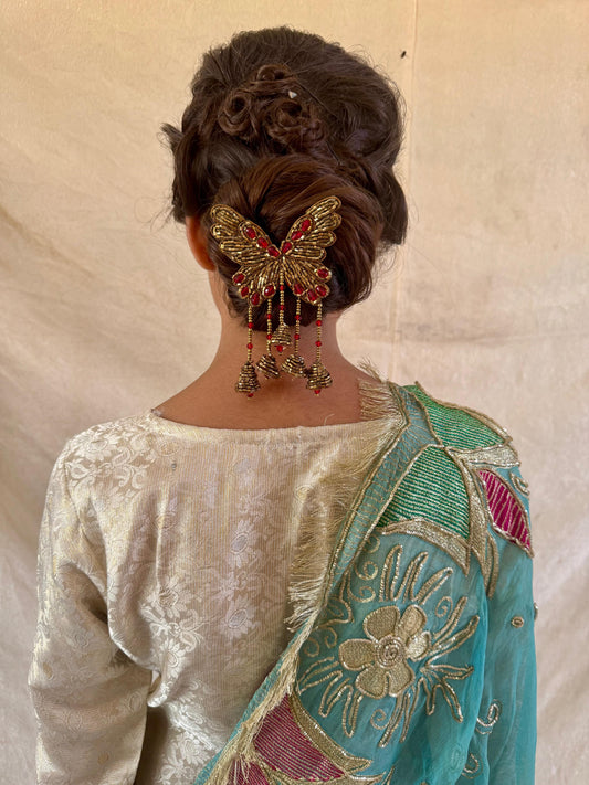 Golden Butterfly Hairpin