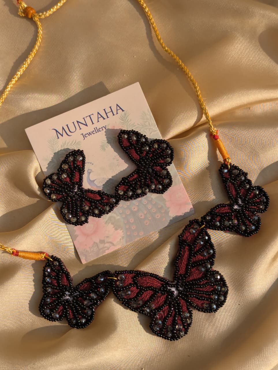 Ember wing necklace set